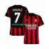 Camisola AC Milan Santiago Gimenez 7 Homem Equipamento Primeiro 2025-2026 Manga Curta